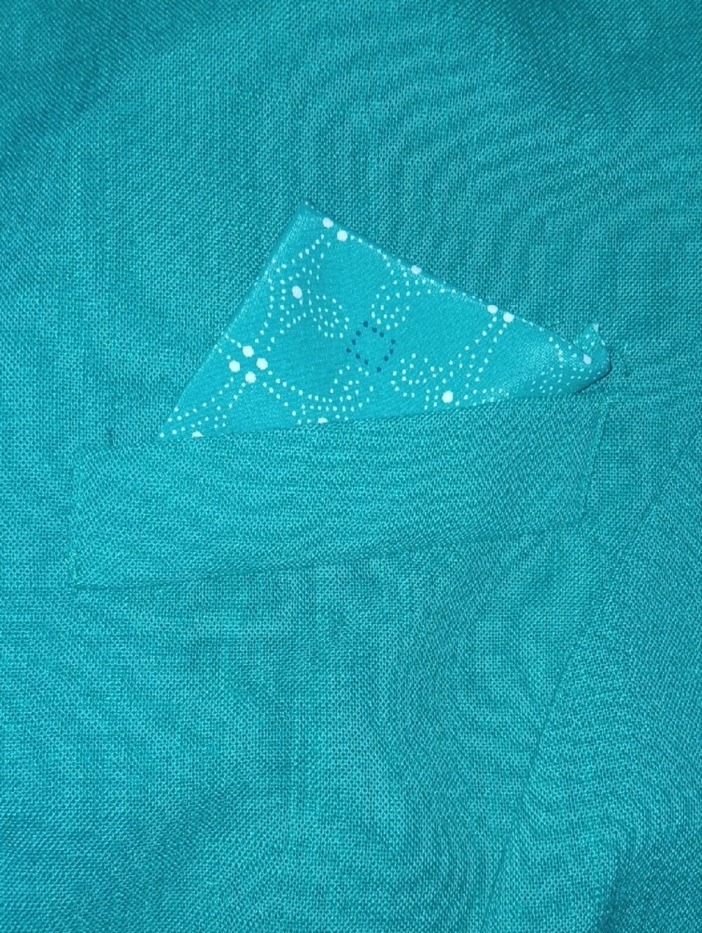 90s Vintage Leslie Fay Emerald Green Short Sleeve Blazer W/ Faux Packet Square - Picture 7 of 9